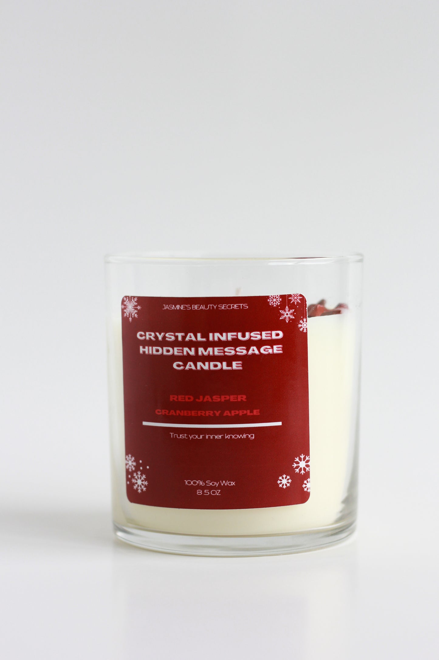 Red Jasper Hidden Message Candle