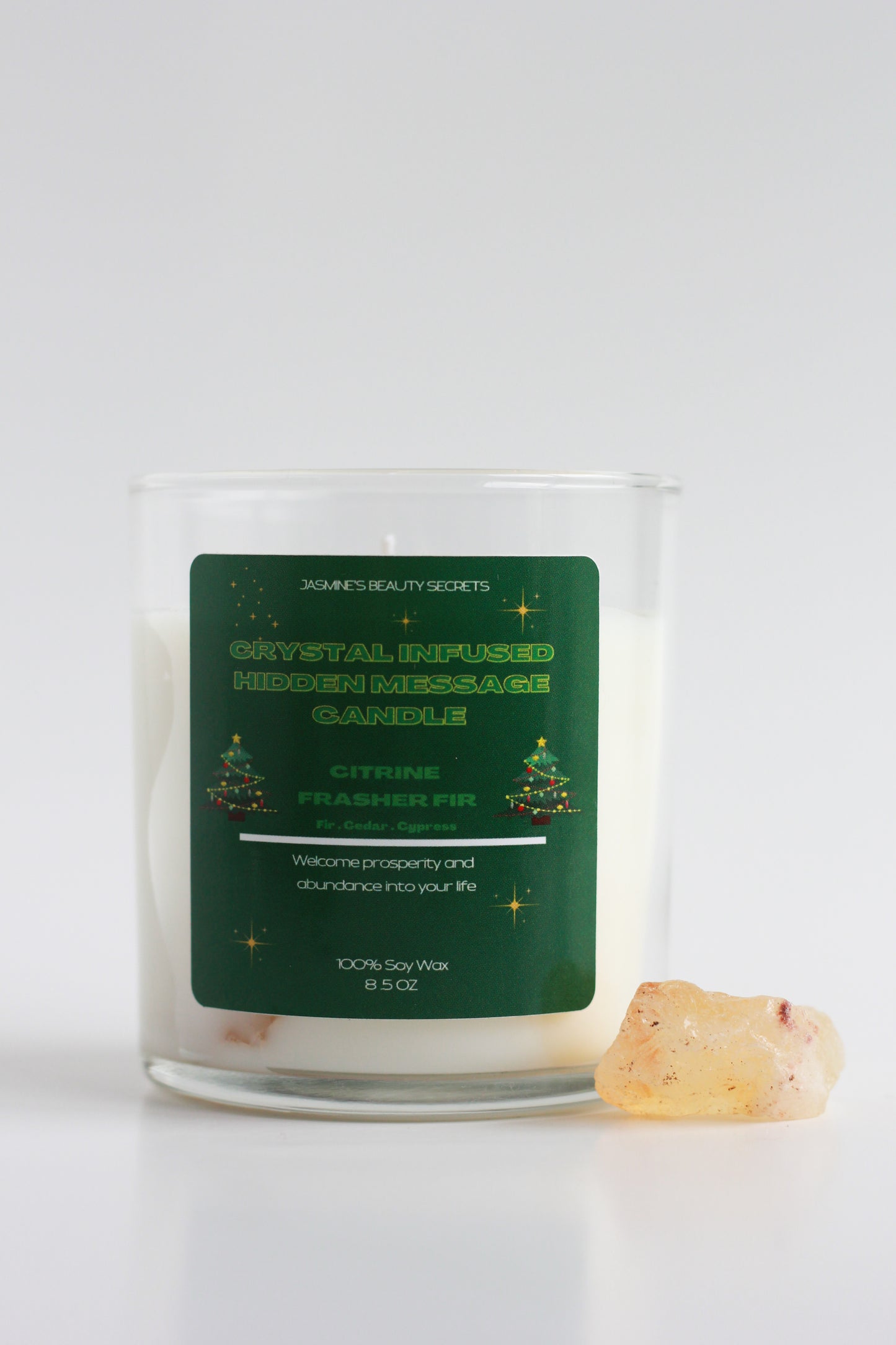 Citrine Hidden Message Candle