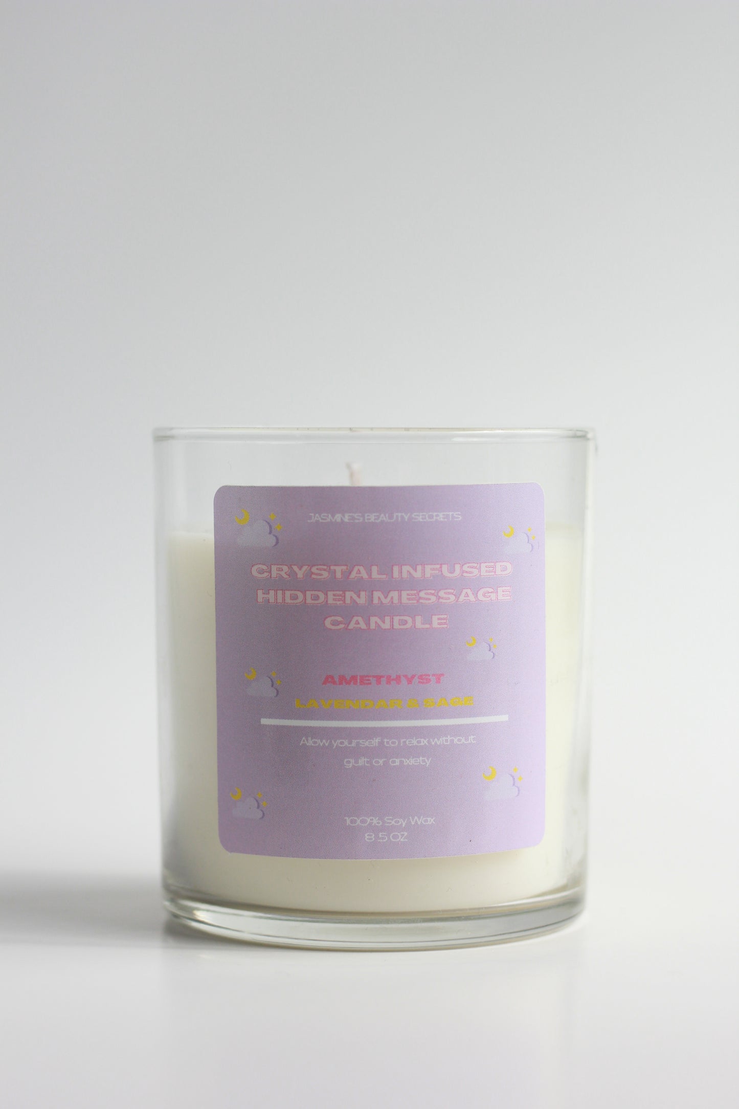 Amethyst Hidden Message Candle