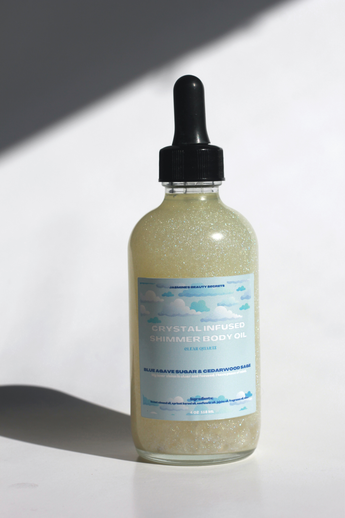 Clear Quartz Infused Shimmer Body Oil